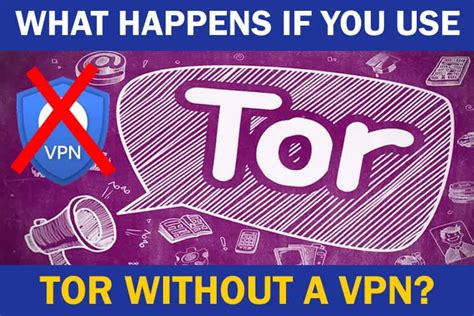 what happens if you use tor without vpn